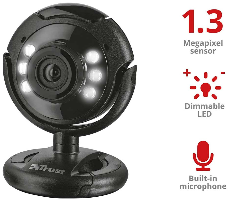 Trust Spotlight Pro WebCam With Led Lights 16428 | BookSite