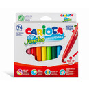 Μαρκαδόροι Carioca Jumbo 24 τμχ