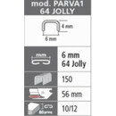Συρραπτικό Roma Parva 64 - 12φ Μπλε