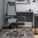 Καρέκλα Γραφείου Lord Megapap με Ύφασμα Mesh Χρώμα Μαύρο 66,5x70x123/133εκ.