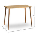 Γραφείο Fiona Megapap από Μελαμίνη Χρώμα oak 90x55x75εκ.