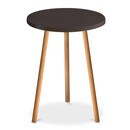 Βοηθητικό Τραπεζάκι Roma Megapap από Μελαμίνη Χρώμα Καφέ 33,5x33,5x46εκ.