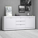 Μπουφές Μελαμίνης Ocean Megapap Χρώμα Λευκό 210x45x86εκ.