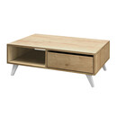 Τραπεζάκι Σαλονιού Aster Megapap από Μελαμίνη Χρώμα Sonoma 120x56x40εκ.