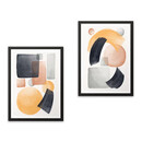 Πίνακας "shapes" Megapap 2 Τμχ. σε Πλαίσιο 35x45x2εκ.