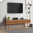 Έπιπλο Τηλεόρασης Lotus Megapap Χρώμα Καρυδί 120x30x40εκ.