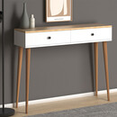 Κονσόλα Μελαμίνης Alis Megapap Χρώμα Pine White 110x29x88εκ.
