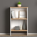 Βιβλιοθήκη Μελαμίνης Flora Megapap Χρώμα White - oak 52x25x80εκ.