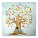Πίνακας σε Καμβά "magic Treehouse" Megapap Ψηφιακής Εκτύπωσης 40x40x3εκ.