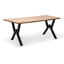 Τραπέζι Walter Megapap mdf - Μεταλλικό Χρώμα Ακακίας 140x80x75εκ.