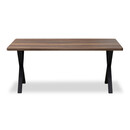 Τραπέζι Jeremy Megapap mdf - Μεταλλικό Χρώμα Καρυδί 160x80x75εκ.