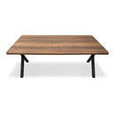 Τραπέζι Jeremy Megapap mdf - Μεταλλικό Χρώμα Καρυδί 160x80x75εκ.