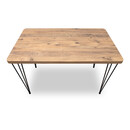 Τραπέζι Roger Megapap mdf - Μεταλλικό Χρώμα Ακακίας 120x70x75εκ.