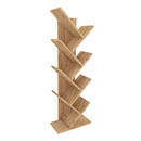 Βιβλιοθήκη Μελαμίνης Milton Megapap Χρώμα Pine oak 44x22x121εκ.