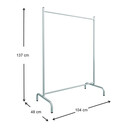 Επιδαπέδια Κρεμάστρα Silman Megapap Μεταλλική Χρώμα Λευκό 104x48x137εκ. Επιδαπέδια Κρεμάστρα Silman Megapap Μεταλλική Χρώμα Λευκό 104x48x137εκ.