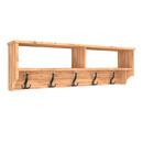 Κρεμάστρα Τοίχου Ottila Megapap από Μελαμίνη Χρώμα Pine oak 120x22x37εκ.