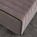 Σκαμπώ Mabel Megapap Βελούδινο Χρώμα Γκρι 80x40x40εκ.