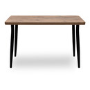 Τραπέζι Levico Megapap mdf - Μεταλλικό Χρώμα Ακακίας 120x70x75εκ.