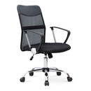 Καρέκλα Γραφείου Franco Megapap με Ύφασμα Mesh Χρώμα Μαύρο 59x57x95/105εκ.