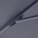 Ομπρέλα Κήπου Zola Megapap Αλουμινίου Χρώμα Ανθρακί 2x3m.