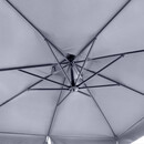 Ομπρέλα Κρεμαστή Επαγγελματική Pearl Megapap Τηλεσκοπική Αλουμινίου Χρώμα Ανθρακί 3x3m.