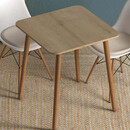 Τραπέζι Kare Megapap από Μελαμίνη Χρώμα oak 70x70x72εκ.