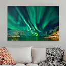 Πίνακας σε Καμβά "aurora Borealis" Megapap Ψηφιακής Εκτύπωσης 100x70x3εκ.