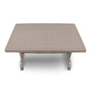 Τραπέζι Πολυπροπυλενίου Callan Megapap Χρώμα Cappuccino 120x70x73εκ.