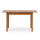 Τραπέζι Bergen Megapap Μασίφ Ξύλο-mdf Επεκτεινόμενο Χρώμα Καρυδί 120/150x68x77εκ.