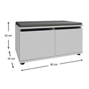 Παπουτσοθήκη Μελαμίνης Twain Megapap 8 Ζευγών Χρώμα Λευκό 80x35x42εκ. Παπουτσοθήκη Μελαμίνης Twain Megapap 8 Ζευγών Χρώμα Λευκό 80x35x42εκ.