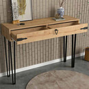 Κονσόλα Μελαμίνης Cenova Megapap Χρώμα Sapphire oak 120x35x89,8εκ.