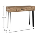 Κονσόλα Μελαμίνης Rochel Megapap Χρώμα Atlantic Pine 120x35x89,8εκ.