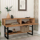 Κονσόλα Μελαμίνης Aron Megapap Χρώμα Atlantic Pine 138,8x41x75,7εκ.