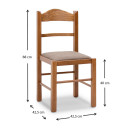 Σετ Τραπεζαρίας Bergen-Virginia Megapap 5 τμχ Μασίφ Ξύλο-mdf με Επεκτεινόμενο Τραπέζι 120/150x68x77εκ.