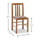 Σετ Τραπεζαρίας Adare Megapap 5 τμχ Μασίφ Ξύλο - mdf με Επεκτεινόμενο Τραπέζι 140/180x78x77εκ.