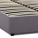 Κρεβάτι Kingston Megapap Βελούδινο Χρώμα Γκρι 150x200εκ.