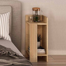 Κομοδίνο Μελαμίνης Elos Megapap σετ 2 Τεμαχίων Χρώμα Sapphire oak 25x27x60εκ.