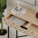 Κονσόλα Giovanni Megapap Μεταλλική - Μελαμίνης Χρώμα Sapphire oak 110x35,6x90εκ.