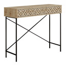 Κονσόλα Giovanni Megapap Μεταλλική - Μελαμίνης Χρώμα Sapphire oak 110x35,6x90εκ.