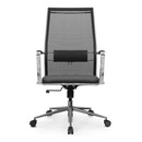 Καρέκλα Γραφείου b2-163k Megapap Εργονομική με Ύφασμα Mesh και Τεχνόδερμα Χρώμα Μαύρο 58x70x103/117εκ.