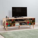 Έπιπλο Τηλεόρασης Soho Megapap από Μελαμίνη Χρώμα Sonoma 148x40x50 εκ.