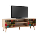 Έπιπλο Τηλεόρασης Soho Megapap από Μελαμίνη Χρώμα Sonoma 148x40x50 εκ.