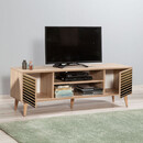 Έπιπλο Τηλεόρασης Soho Megapap από Μελαμίνη Χρώμα Sonoma 148x40x50 εκ.