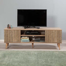 Έπιπλο Τηλεόρασης Soho Megapap από Μελαμίνη Χρώμα Sonoma 148x40x50 εκ.