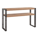 Κονσόλα Atlas Megapap Μεταλλική - Μελαμίνης Χρώμα Atlantic Pine 140x35x80εκ.