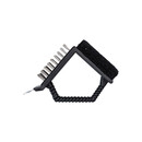 Estia Βουρτσα Καθαρισμου Σχαρας Ψησιματος Διπλη με Ξυστρα