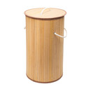 Estia Καλαθι Απλυτων Bamboo Essentials Πτυσσομενο Στρογγυλο 57lt