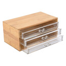 Estia Κοσμηματοθηκη Bamboo Essentials 24.5x11x14cm με 3 Συρταρακια