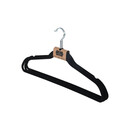 Estia Κρεμαστρα Ρουχων Αντιολισθητικh με Εγκοπες Βελουτε Μαυρο σετ 3 Τεμ. Estia Κρεμαστρα Ρουχων Αντιολισθητικh με Εγκοπες Βελουτε Μαυρο σετ 3 Τεμ.