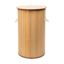 Estia Καλαθι Απλυτων Bamboo Essentials Πτυσσομενο Στρογγυλο 57lt